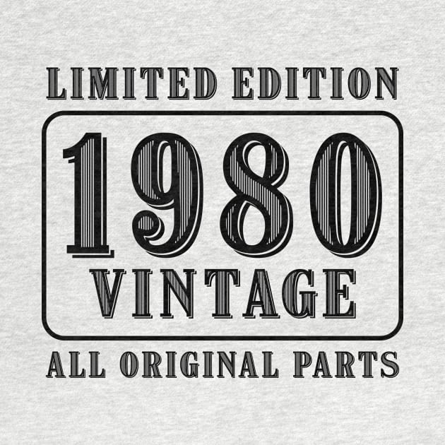 All original parts vintage 1980 limited edition birthday by colorsplash